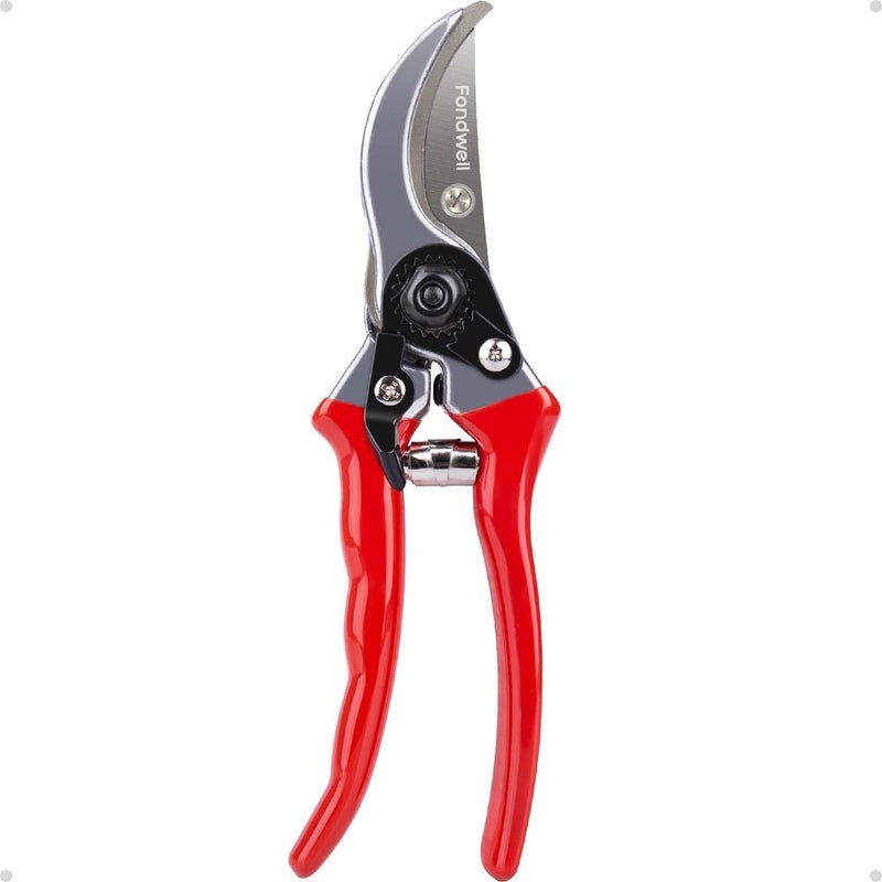Fondwell 8.5" Bypass Pruning Shears for Gardening: Heavy Duty Garden Clippers Hand Pruners of High Cutting Efficiency - Image 1